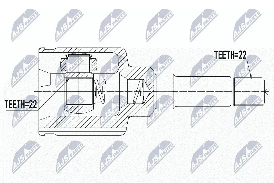 Gelenksatz, Antriebswelle NTY NPW-CT-072