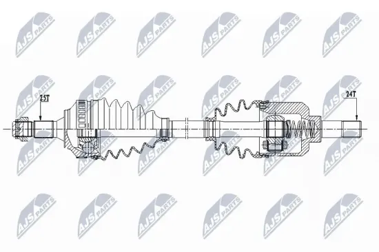 Antriebswelle NTY NPW-CT-075 Bild Antriebswelle NTY NPW-CT-075