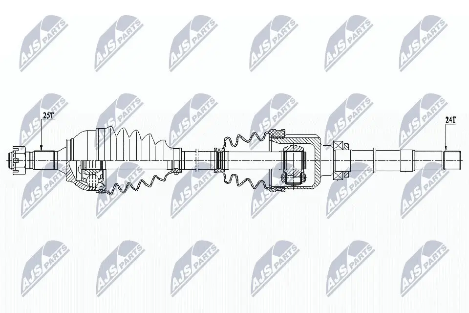 Antriebswelle Vorderachse rechts NTY NPW-CT-079