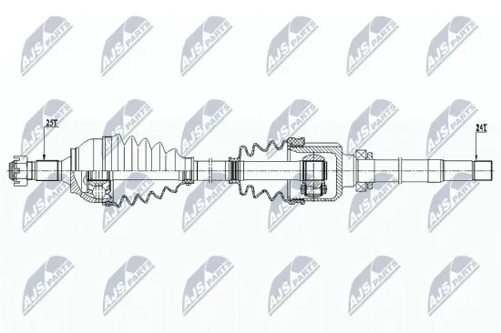 Antriebswelle Vorderachse rechts NTY NPW-CT-079 Bild Antriebswelle Vorderachse rechts NTY NPW-CT-079