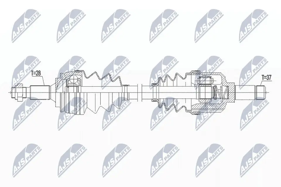 Antriebswelle Vorderachse links NTY NPW-CT-089