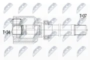 Gelenksatz, Antriebswelle NTY NPW-CT-108