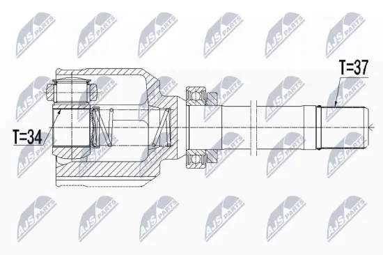 Gelenksatz, Antriebswelle NTY NPW-CT-108 Bild Gelenksatz, Antriebswelle NTY NPW-CT-108