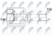 Gelenksatz, Antriebswelle NTY NPW-CT-110