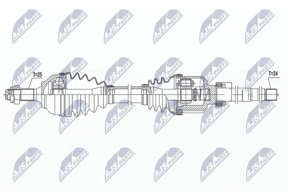 Antriebswelle Vorderachse rechts NTY NPW-CT-111