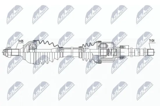 Antriebswelle Vorderachse rechts NTY NPW-CT-111 Bild Antriebswelle Vorderachse rechts NTY NPW-CT-111