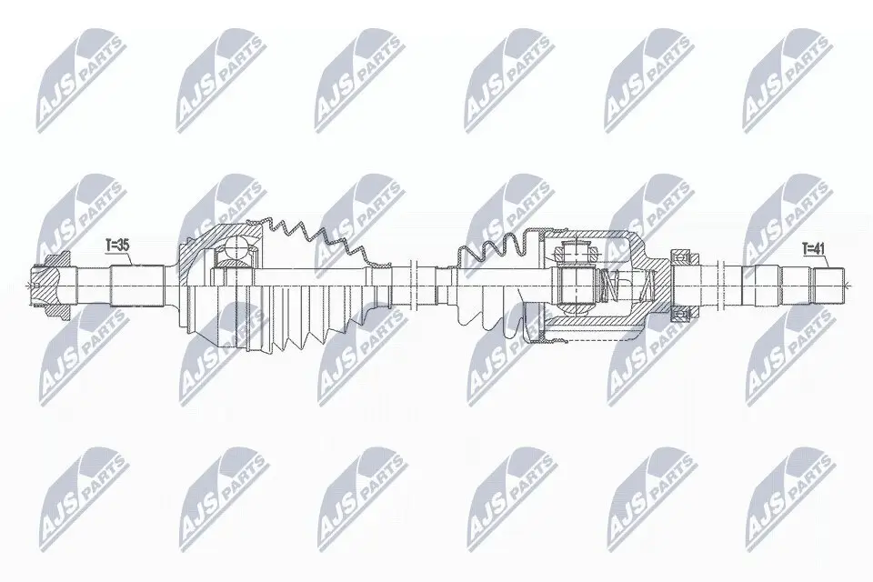 Antriebswelle Vorderachse rechts NTY NPW-CT-119