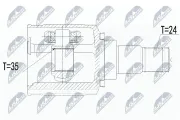 Gelenksatz, Antriebswelle NTY NPW-CT-124