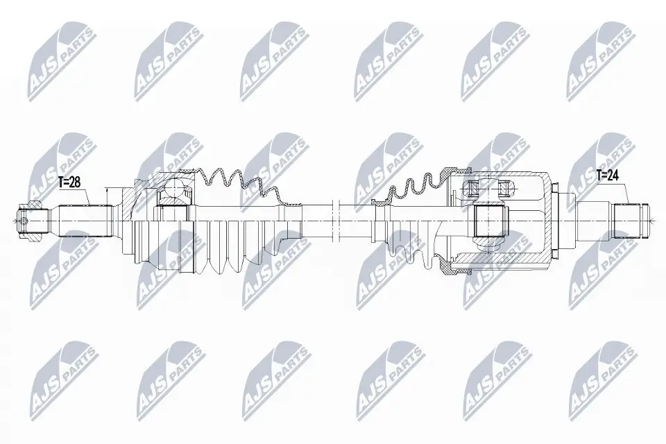 Antriebswelle Vorderachse links NTY NPW-CT-125