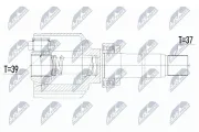 Gelenksatz, Antriebswelle NTY NPW-CT-128