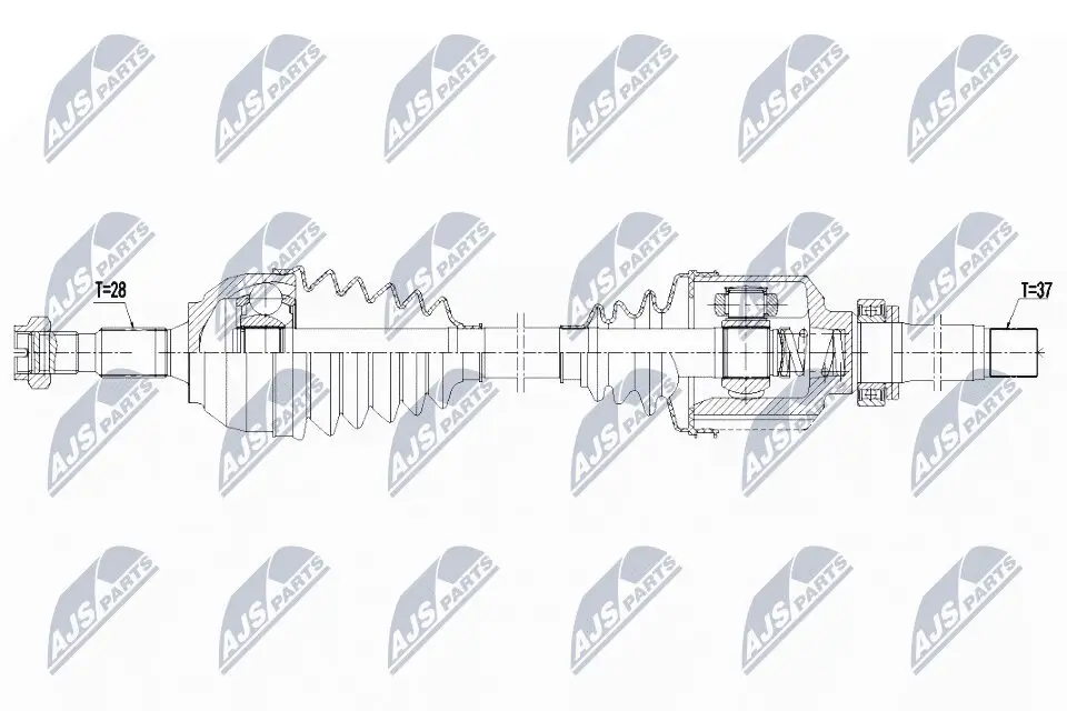 Antriebswelle Vorderachse rechts NTY NPW-CT-129
