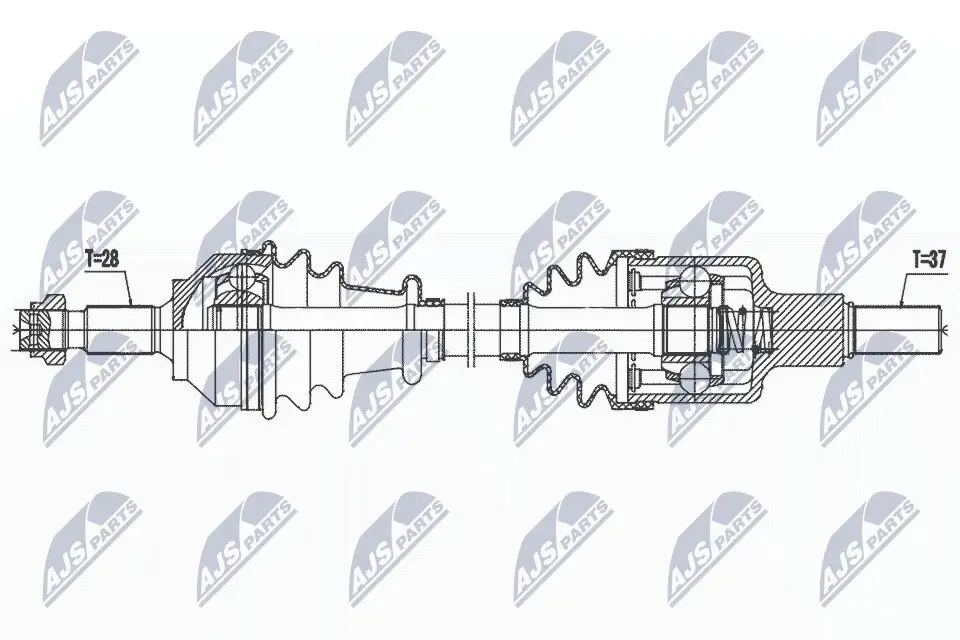 Antriebswelle Vorderachse links NTY NPW-CT-133
