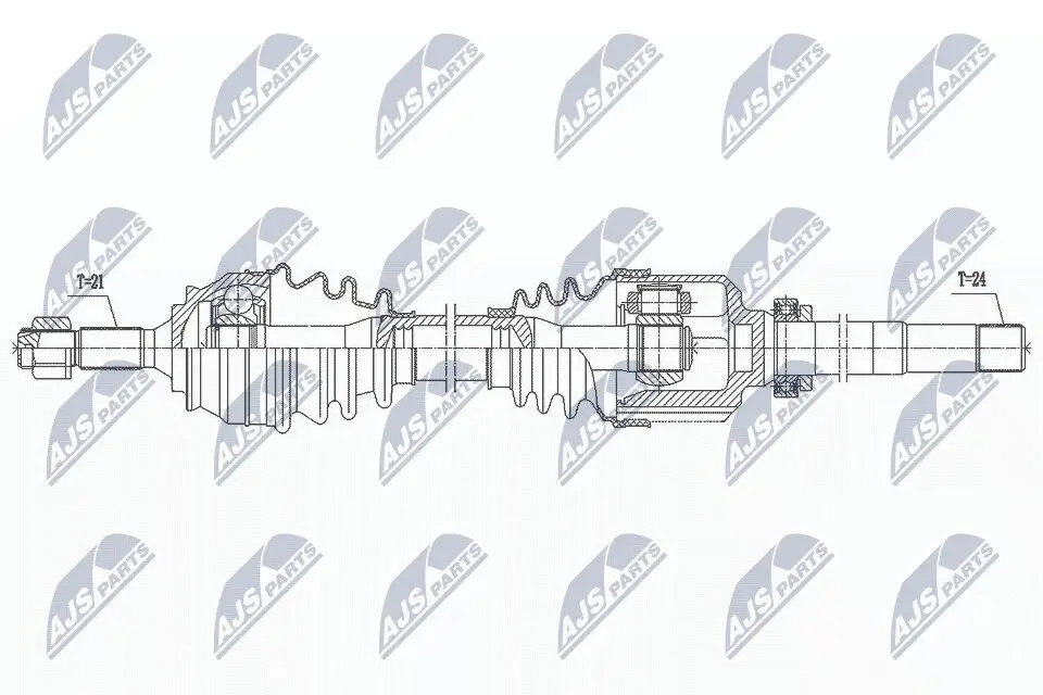 Antriebswelle Vorderachse rechts NTY NPW-CT-135