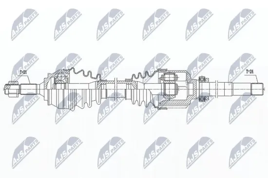 Antriebswelle Vorderachse rechts NTY NPW-CT-135 Bild Antriebswelle Vorderachse rechts NTY NPW-CT-135