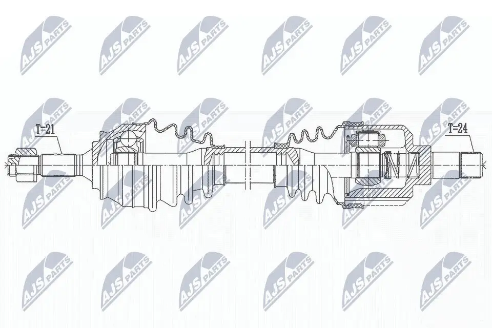 Antriebswelle Vorderachse links NTY NPW-CT-137
