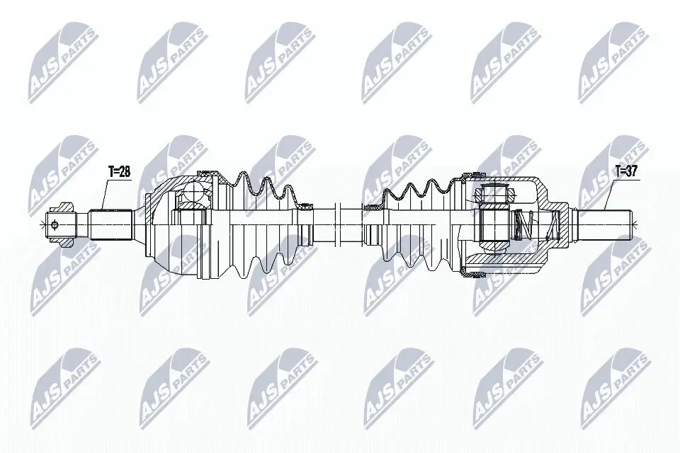 Antriebswelle Vorderachse links NTY NPW-CT-141