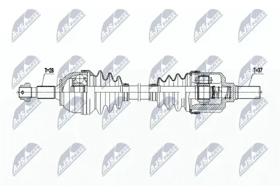 Antriebswelle Vorderachse links NTY NPW-CT-141 Bild Antriebswelle Vorderachse links NTY NPW-CT-141