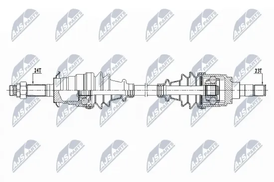 Antriebswelle Vorderachse links NTY NPW-DA-000 Bild Antriebswelle Vorderachse links NTY NPW-DA-000