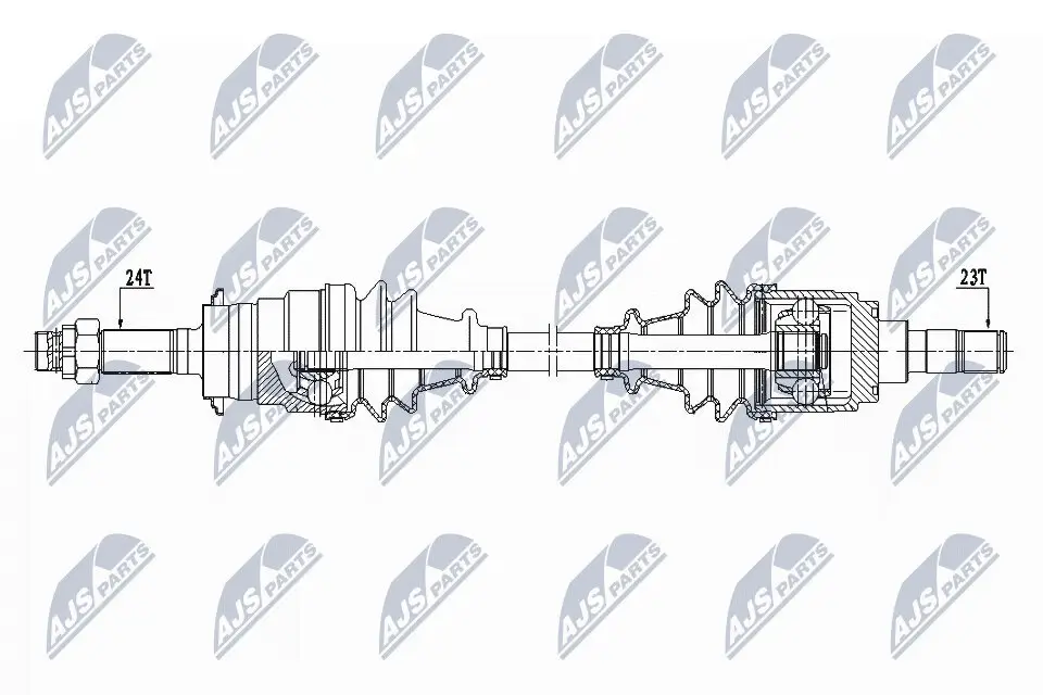 Antriebswelle Vorderachse rechts NTY NPW-DA-001
