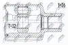 Gelenksatz, Antriebswelle getriebeseitig Vorderachse rechts NTY NPW-DW-007 Bild Gelenksatz, Antriebswelle getriebeseitig Vorderachse rechts NTY NPW-DW-007