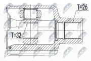 Gelenksatz, Antriebswelle NTY NPW-DW-007