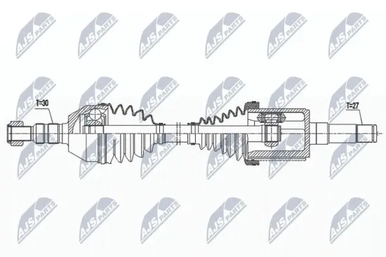 Antriebswelle Vorderachse links NTY NPW-DW-049 Bild Antriebswelle Vorderachse links NTY NPW-DW-049