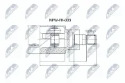 Gelenksatz, Antriebswelle NTY NPW-FR-003