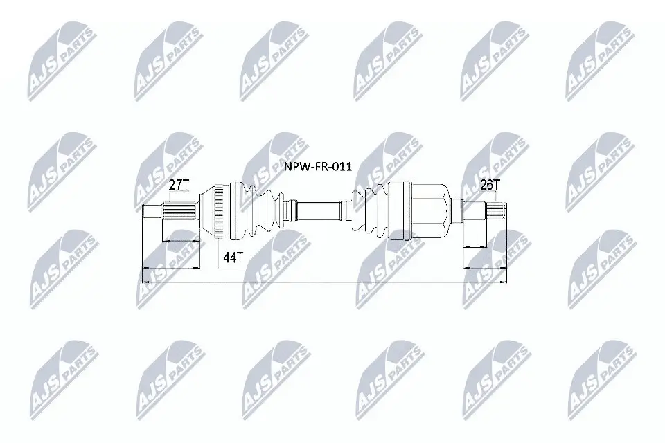 Antriebswelle NTY NPW-FR-011