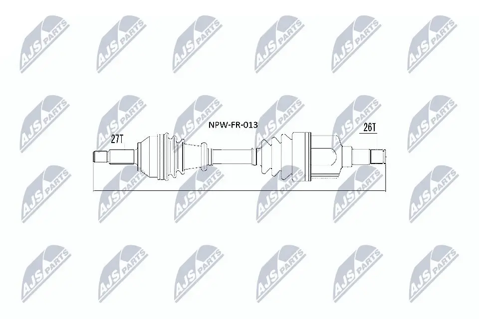 Antriebswelle NTY NPW-FR-013