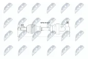 Antriebswelle Vorderachse rechts NTY NPW-FR-014