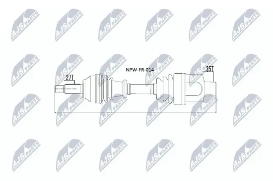 Antriebswelle NTY NPW-FR-014 Bild Antriebswelle NTY NPW-FR-014