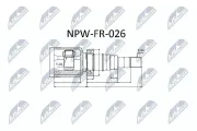 Gelenksatz, Antriebswelle getriebeseitig Vorderachse rechts NTY NPW-FR-026