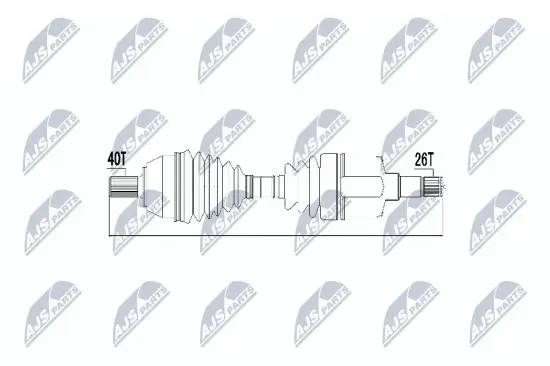 Antriebswelle Vorderachse links Vorderachse NTY NPW-FR-050 Bild Antriebswelle Vorderachse links Vorderachse NTY NPW-FR-050