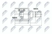 Gelenksatz, Antriebswelle Vorderachse links NTY NPW-FR-065