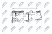 Gelenksatz, Antriebswelle NTY NPW-FR-066