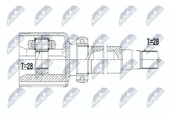 Gelenksatz, Antriebswelle NTY NPW-FR-069 Bild Gelenksatz, Antriebswelle NTY NPW-FR-069