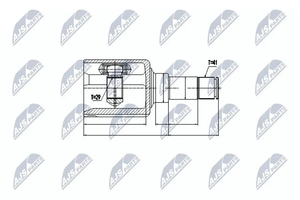 Gelenksatz, Antriebswelle NTY NPW-FR-077