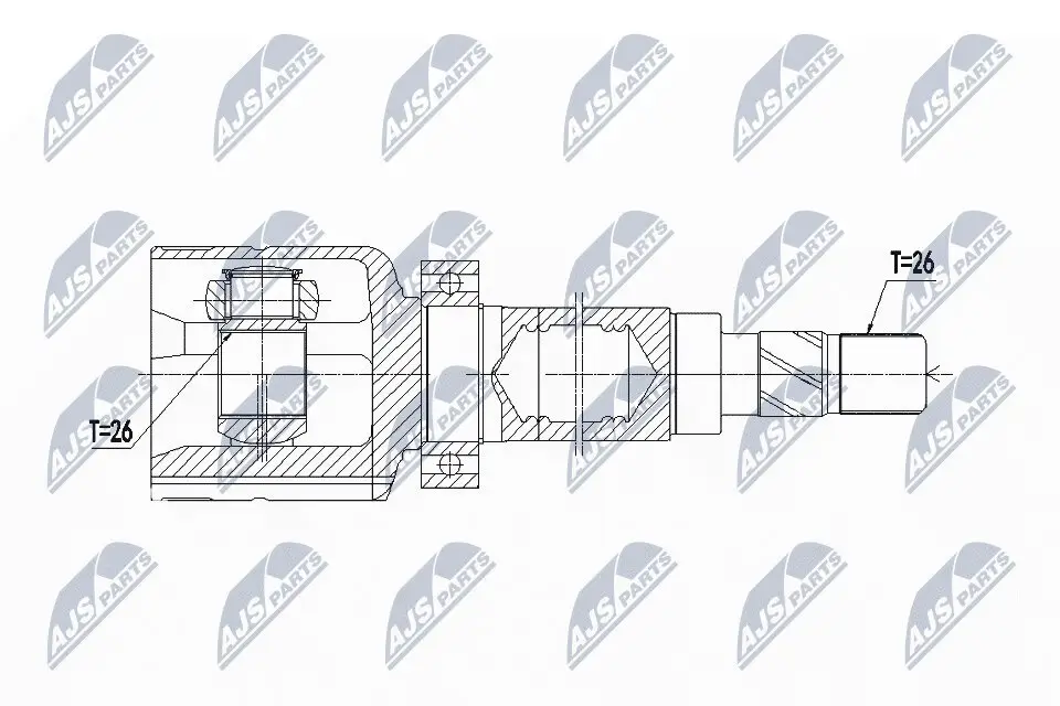 Gelenksatz, Antriebswelle NTY NPW-FR-083