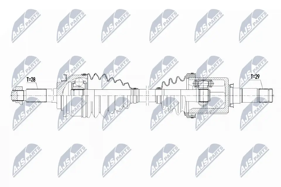 Antriebswelle NTY NPW-FR-088