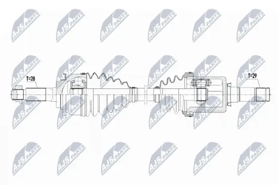 Antriebswelle NTY NPW-FR-088 Bild Antriebswelle NTY NPW-FR-088