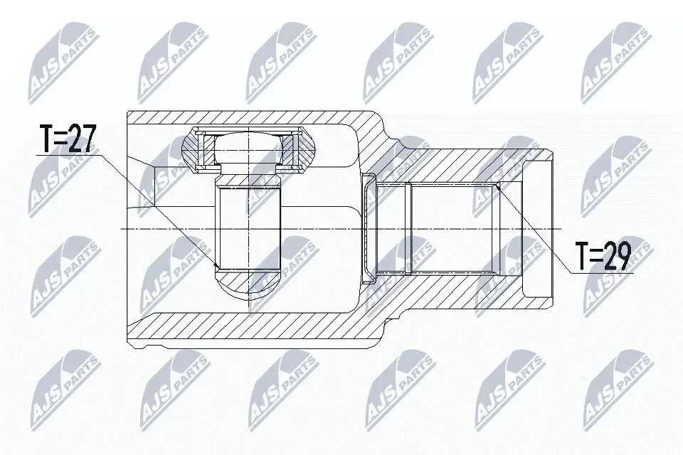 Gelenksatz, Antriebswelle NTY NPW-FR-089