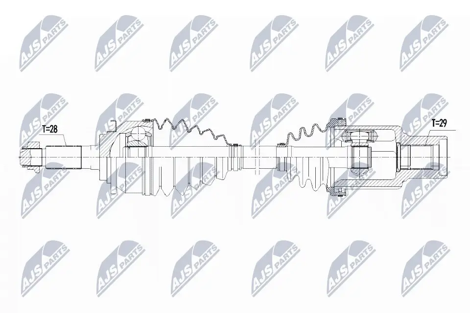 Antriebswelle NTY NPW-FR-090