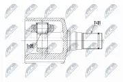 Gelenksatz, Antriebswelle Vorderachse links NTY NPW-FR-095