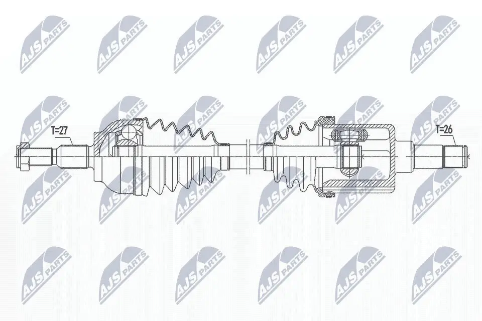 Antriebswelle Vorderachse links NTY NPW-FR-101