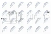 Gelenksatz, Antriebswelle rechts NTY NPW-FR-108