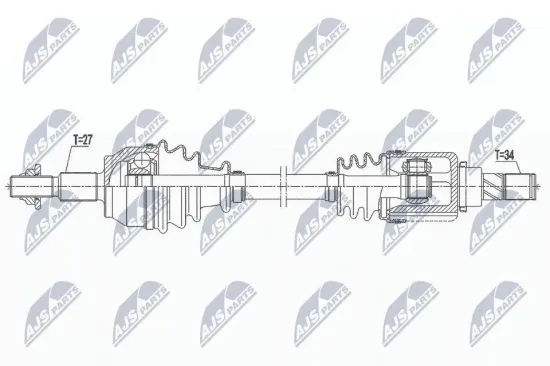 Antriebswelle Vorderachse links NTY NPW-FR-139 Bild Antriebswelle Vorderachse links NTY NPW-FR-139