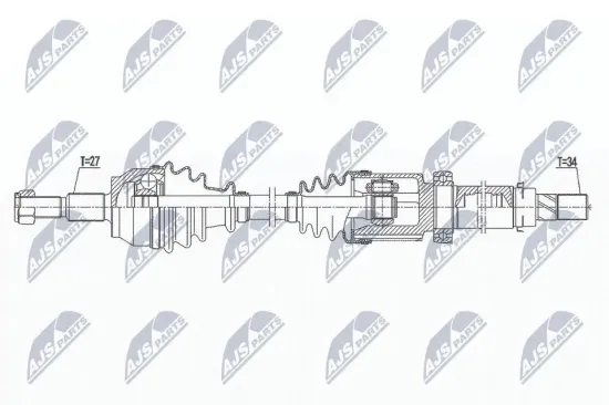 Antriebswelle NTY NPW-FR-141 Bild Antriebswelle NTY NPW-FR-141