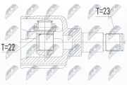 Gelenksatz, Antriebswelle NTY NPW-FR-144