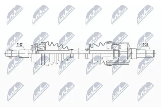 Antriebswelle Vorderachse links NTY NPW-FR-147 Bild Antriebswelle Vorderachse links NTY NPW-FR-147