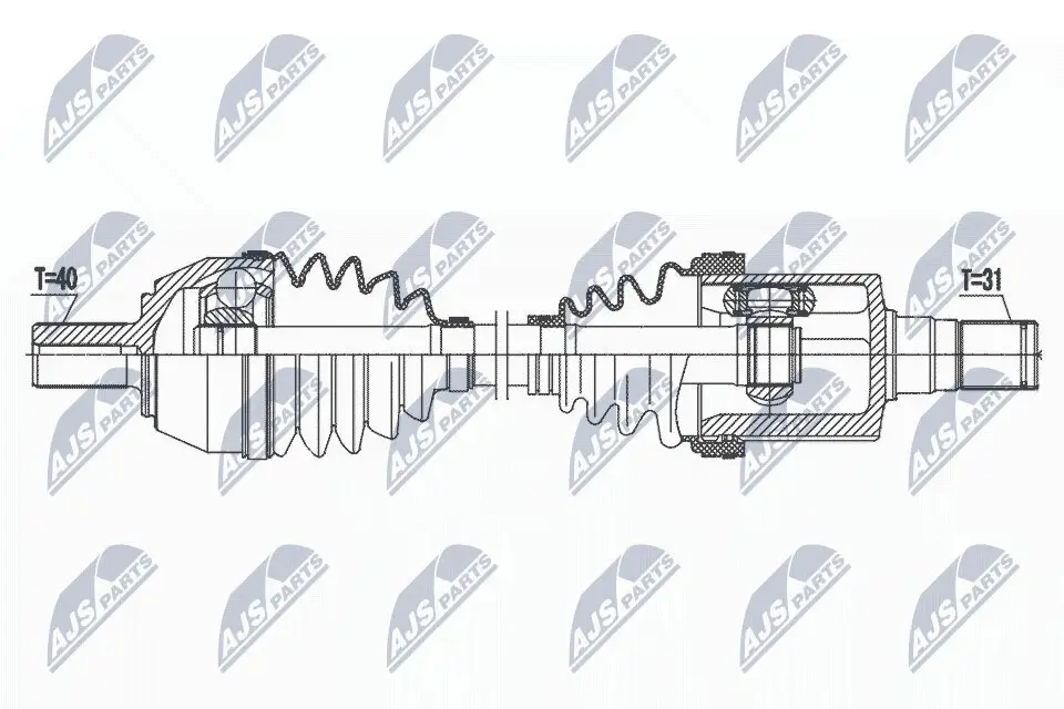 Antriebswelle NTY NPW-FR-155